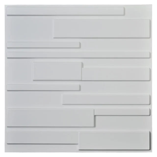 Mega Luxe Paintable 3D Texture PVC Wall Panels (19.7 X 19.7In.) - Decorative, Waterproof, Flame Resistant, Sturdy, Interior Decoration To Add Both Aesthetics And Functionality To Your Home And Offices - D106 Mega Luxe Paintable 3D Texture PVC Wall Panels (19.7 X 19.7In.) - Decorative, Waterproof, Flame Resistant, Sturdy, Interior Decoration To Add Both Aesthetics And Functionality To Your Home And Offices - D106
